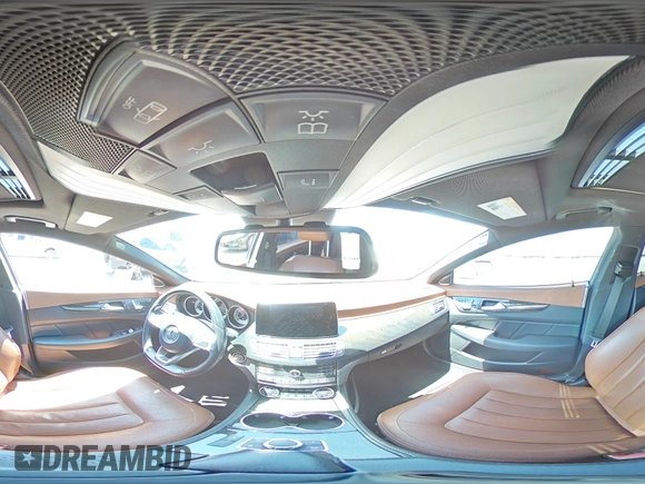 2016 Mercedes-Benz CLS 400 with VIN WDDLJ6FB3GA163242, listed as a Copart auction lot 53742855 with 153,895 mi miles and Salvage title. Bid and sale history available at DreamBid. Image 14.