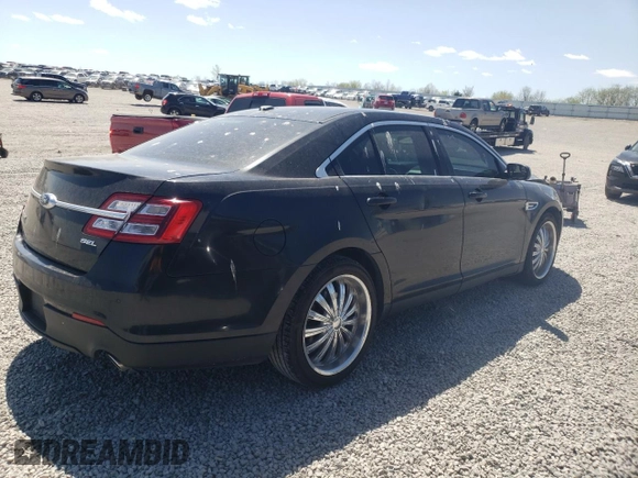 2013 Ford Taurus SEL with VIN 1FAHP2E81DG235583, listed as a Copart auction lot 53090475 with 196,663 mi miles and Salvage Title. Bid and sale history available at carsss.com. Image 3.