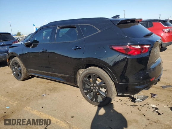 2022 Chevrolet Blazer RS with VIN 3GNKBKRS0NS219177, listed as a Copart auction lot 71610744 with 23,116 mi miles and Salvage title. Bid and sale history available at DreamBid. Image 2.