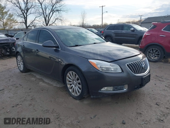 2011 Buick Regal CXL RL2 with VIN W04GP5EC8B1081461, listed as a IAAI auction lot 41904432 with 161,947 mi miles. Bid and sale history available at carsss.com. Image 1.