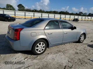 2007 Cadillac CTS with VIN 1G6DM57T470163055, listed as a Copart auction lot 79007014 with 0 mi miles and Salvage Title. Bid and sale history available at carsss.com. Image 3.