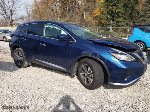 2022 Nissan Murano S with VIN 5N1AZ2AS6NC128301, listed as a Copart auction lot 78303914 with 35,669 mi miles and Salvage Title. Bid and sale history available at carsss.com. Image 4.