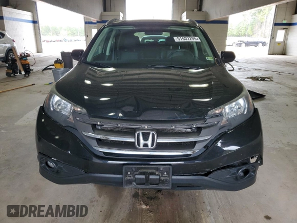 2012 Honda CR-V EX-L with VIN 5J6RM4H74CL003551, listed as a Copart auction lot 51602295 with 84,730 mi miles and Salvage Title. Bid and sale history available at carsss.com. Image 5.