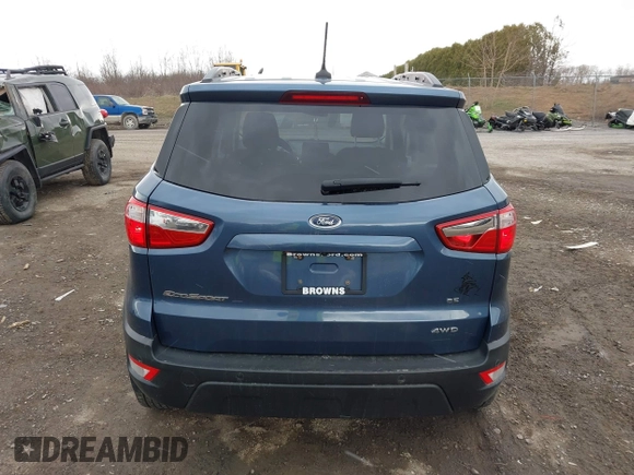 2022 Ford EcoSport SE with VIN MAJ6S3GL3NC469553, listed as a IAAI auction lot 41854545 with 40,339 mi miles and . Bid and sale history available at DreamBid. Image 16.