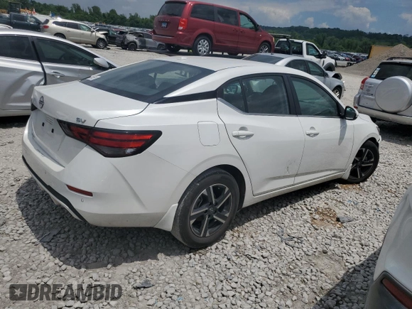 2024 Nissan Sentra SV with VIN 3N1AB8CV1RY223092, listed as a Copart auction lot 59723284 with 29,630 mi miles and Salvage Title. Bid and sale history available at carsss.com. Image 3.