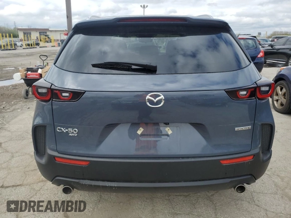 2025 Mazda CX-50 S Preferred z VIN 7MMVABBM4SN338456, wystawiony jako Copart lot #54014995 z przebiegiem 5 695 mil mil oraz Szkoda całkowita • Salvage title. Historia ofert i sprzedaży dostępna na DreamBid. Obrazek 6.