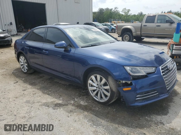2017 Audi A4 Premium with VIN WAUGNAF42HN021881, listed as a Copart auction lot 51649265 with 124,501 mi miles and Salvage Title. Bid and sale history available at carsss.com. Image 4.