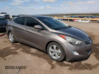 2013 Hyundai Elantra GLS with VIN 5NPDH4AE4DH454286, listed as a Copart auction lot 61671825 with 155,667 mi miles and Salvage title. Bid and sale history available at DreamBid. Image 4.
