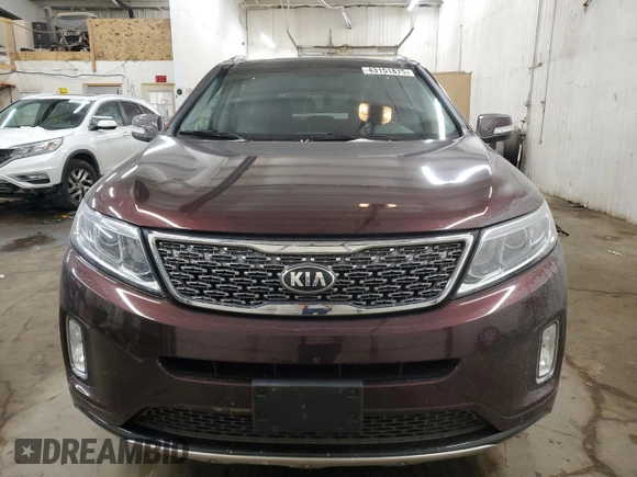 2014 Kia Sorento SX Limited with VIN 5XYKW4A75EG485912, listed as a Copart auction lot 43151875 with 63,054 mi miles and Salvage Title. Bid and sale history available at carsss.com. Image 5.