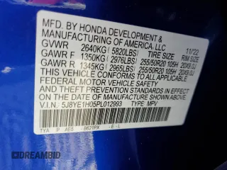 2023 Acura MDX w/A-Spec Package with VIN 5J8YE1H05PL012993, listed as a Copart auction lot 48741905 with 25,583 mi miles and Salvage Title. Bid and sale history available at carsss.com. Image 14.