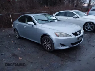 2007 Lexus IS 250 with VIN JTHCK262772008783, listed as a IAAI auction lot 41039305 with 233,934 mi miles. Bid and sale history available at carsss.com. Image 1.