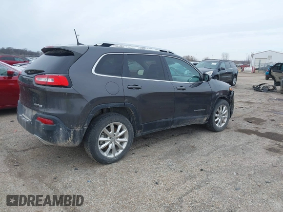 2016 Jeep Cherokee Limited with VIN 1C4PJMDS6GW120374, listed as a IAAI auction lot 41540008 with 102,131 mi miles and . Bid and sale history available at DreamBid. Image 4.