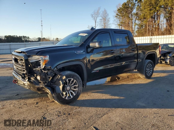 2021 GMC Sierra 1500 AT4 with VIN 1GTP9EEL7MZ251720, listed as a Copart auction lot 42526445 with 54,030 mi miles and Salvage Title. Bid and sale history available at carsss.com. Image 1.