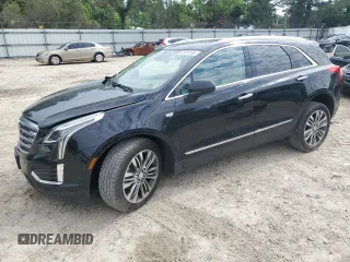 2018 Cadillac XT5 Premium Luxury AWD with VIN 1GYKNFRS8JZ233794, listed as a Copart auction lot 60095635 with 119,904 mi miles and Salvage title. Bid and sale history available at DreamBid. Image 1.