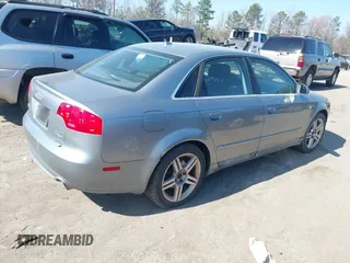 2008 Audi A4 2.0T with VIN WAUDF78E08A063823, listed as a IAAI auction lot 41791795 with 114,522 mi miles. Bid and sale history available at carsss.com. Image 4.