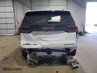 2025 GMC Acadia AWD Elevation with VIN 1GKENNRS1SJ142738, listed as a Copart auction lot 43687685 with 356 mi miles and Salvage Title. Bid and sale history available at carsss.com. Image 6.