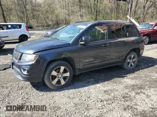 2016 Jeep Compass Latitude with VIN 1C4NJDEB3GD588421, listed as a Copart auction lot 51737975 with 100,390 mi miles and Salvage Title. Bid and sale history available at carsss.com. Image 1.