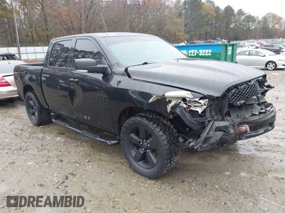 2018 Ram 1500 Big Horn with VIN 1C6RR7LGXJS170930, listed as a IAAI auction lot 41045579 with 103,070 mi miles. Bid and sale history available at carsss.com. Image 1.