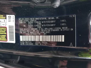 2017 Toyota Sienna LE Auto Access Seat with VIN 5TDKZ3DC4HS801298, listed as a IAAI auction lot 40805212 with 133,991 mi miles. Bid and sale history available at carsss.com. Image 9.