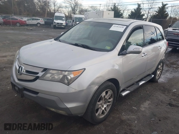 2009 Acura MDX Tech Pkg with VIN 2HNYD28669H517849, listed as a IAAI auction lot 41483890 with 214,096 mi miles. Bid and sale history available at carsss.com. Image 2.