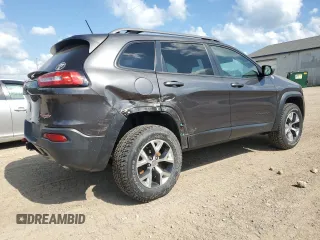 2014 Jeep Cherokee Trailhawk with VIN 1C4PJMBS4EW187085, listed as a Copart auction lot 64106985 with 166,467 mi miles and Clean title. Bid and sale history available at DreamBid. Image 3.