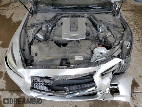2014 Infiniti Q50 Sport z VIN JN1BV7AR5EM682473, wystawiony jako Copart lot #60747385 z przebiegiem 80 474 mil mil oraz Czysty tytuł • Clean title. Historia ofert i sprzedaży dostępna na DreamBid. Obrazek 11.