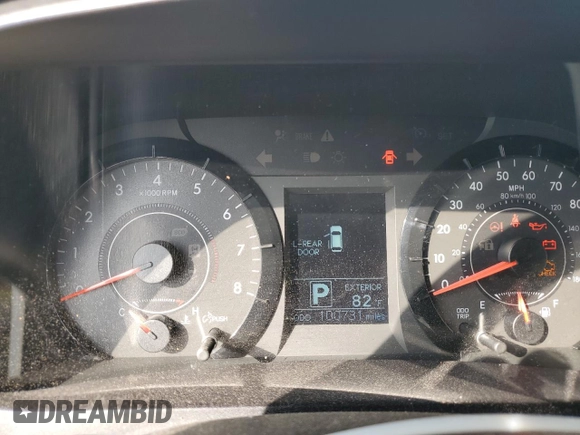 2015 Toyota Sienna LE AAS with VIN 5TDKK3DC2FS563114, listed as a Copart auction lot 55444975 with 100,731 mi miles and Salvage Title. Bid and sale history available at DreamBid. Image 9.