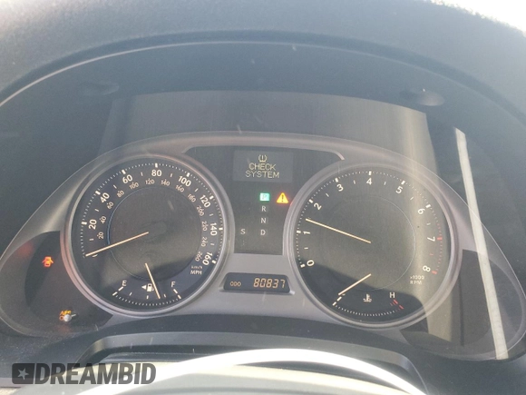 2009 Lexus IS 250 with VIN JTHBK262595086475, listed as a Copart auction lot 52990225 with 80,837 mi miles and Salvage Title. Bid and sale history available at carsss.com. Image 9.
