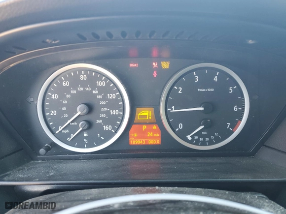 2004 BMW 5 Series 525i with VIN WBANA53534B847979, listed as a Copart auction lot 45091975 with 189,943 mi miles and Salvage Title. Bid and sale history available at carsss.com. Image 9.