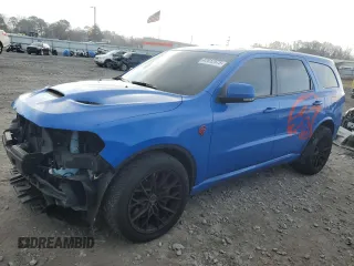 2021 Dodge Durango SRT Hellcat with VIN 1C4SDJH91MC643158, listed as a Copart auction lot 42812575 with 51,065 mi miles and Salvage Title. Bid and sale history available at DreamBid. Image 1.