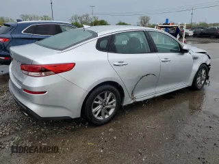 2019 Kia Optima LX with VIN 5XXGT4L32KG331490, listed as a Copart auction lot 55242975 with 104,500 mi miles and Clean title. Bid and sale history available at DreamBid. Image 3.