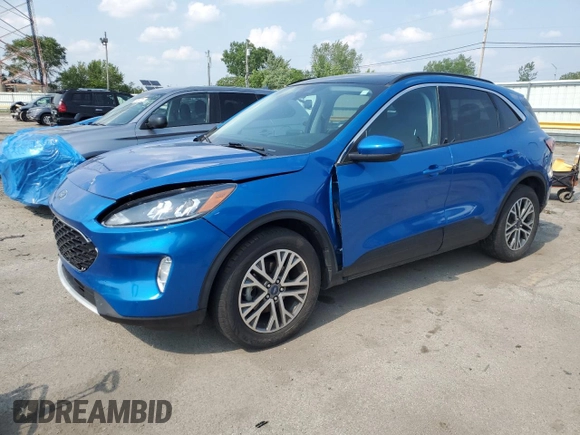 2021 Ford Escape SEL with VIN 1FMCU9H63MUA70536, listed as a Copart auction lot 59967975 with 79,389 mi miles and Salvage title. Bid and sale history available at DreamBid. Image 1.