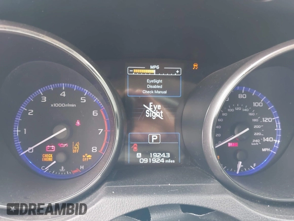 2017 Subaru Outback Premium with VIN 4S4BSAHC6H3367191, listed as a IAAI auction lot 42281789 with 91,924 mi miles and . Bid and sale history available at DreamBid. Image 7.