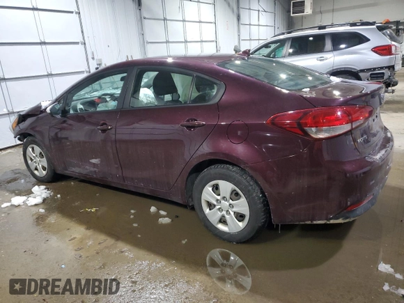 2017 Kia Forte LX with VIN 3KPFK4A76HE161009, listed as a Copart auction lot 45849035 with 164,338 mi miles and Salvage Title. Bid and sale history available at DreamBid. Image 2.