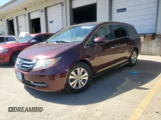 2015 Honda Odyssey EX-L z VIN 5FNRL5H65FB011252, wystawiony jako Copart lot #50308305 z przebiegiem 162 395 mil mil oraz Szkoda całkowita • Salvage title. Historia ofert i sprzedaży dostępna na DreamBid. Obrazek 1.