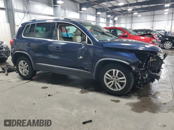 2012 Volkswagen Tiguan SEL with VIN WVGAV7AX2CW534687, listed as a Copart auction lot 53040945 with 153,979 mi miles and Salvage Title. Bid and sale history available at DreamBid. Image 4.