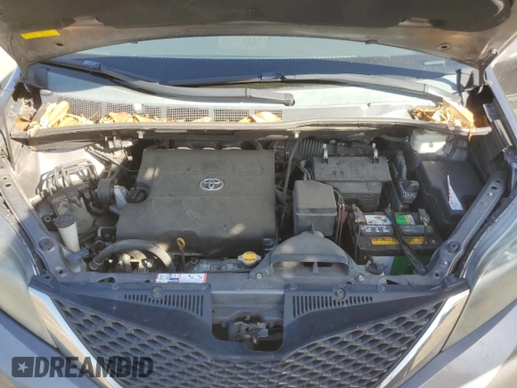 2012 Toyota Sienna SE with VIN 5TDXK3DC5CS226793, listed as a Copart auction lot 46848205 with 135,291 mi miles and Salvage title. Bid and sale history available at DreamBid. Image 12.