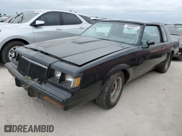 1986 Buick Regal with VIN 1G4GK4774GP228180, listed as a Copart auction lot 76890864 with Not Provided miles and Salvage Title. Bid and sale history available at DreamBid. Image 1.