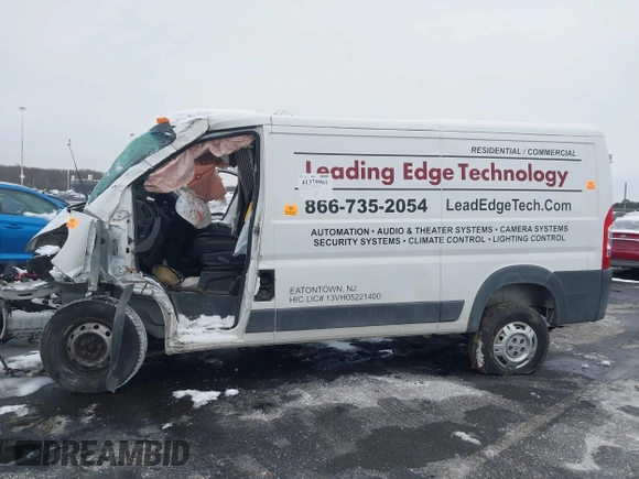 2017 Ram ProMaster Cargo with VIN 3C6TRVAG0HE520740, listed as a IAAI auction lot 41379961 with Not Provided miles and . Bid and sale history available at DreamBid. Image 14.