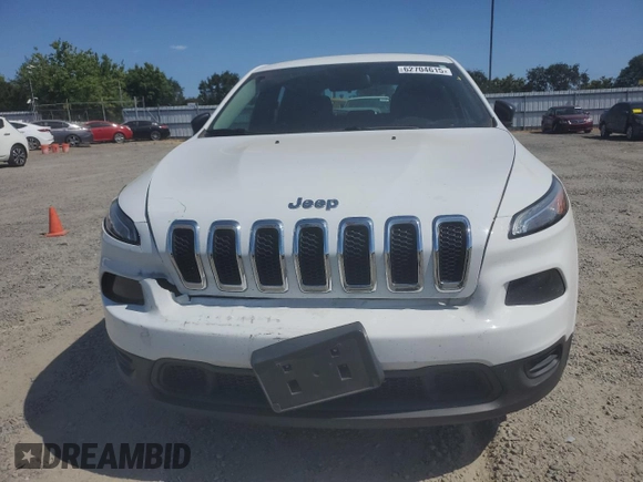 2016 Jeep Cherokee Sport z VIN 1C4PJLAB7GW207716, wystawiony jako Copart lot #62704615 z przebiegiem 84 397 mil mil oraz Szkoda całkowita • Salvage title. Historia ofert i sprzedaży dostępna na DreamBid. Obrazek 5.
