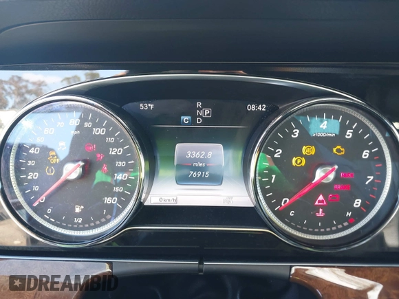 2017 Mercedes-Benz E 300 Luxury with VIN WDDZF4KB7HA065015, listed as a IAAI auction lot 41678744 with 76,915 mi miles and . Bid and sale history available at DreamBid. Image 7.
