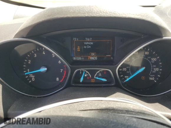 2018 Ford Escape S with VIN 1FMCU0F72JUD50712, listed as a Copart auction lot 52181675 with 61,328 mi miles and Salvage title. Bid and sale history available at DreamBid. Image 9.