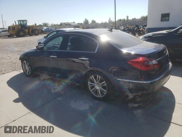 2013 Hyundai Genesis 3.8L with VIN KMHGC4DD3DU213349, listed as a Copart auction lot 70034874 with 114,648 mi miles and Salvage Title. Bid and sale history available at carsss.com. Image 2.