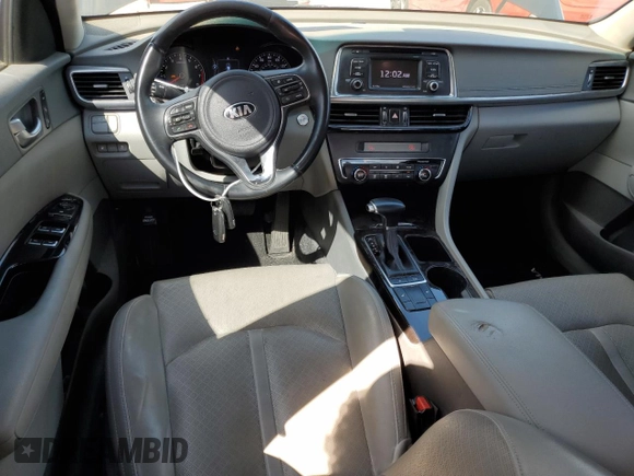 2016 Kia Optima EX with VIN 5XXGU4L34GG054250, listed as a Copart auction lot 55881065 with 100,785 mi miles and Clean Title. Bid and sale history available at carsss.com. Image 8.