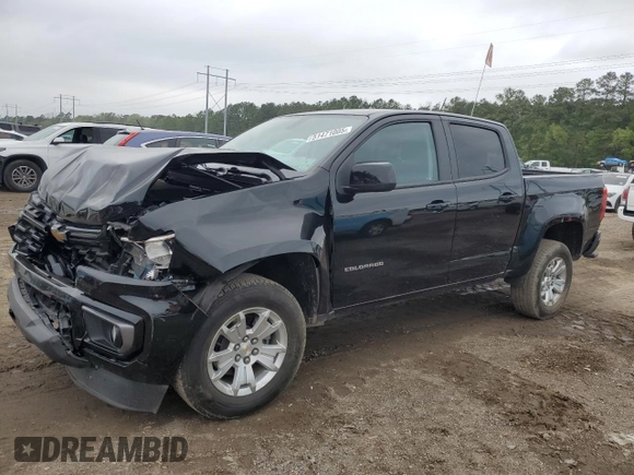 2022 Chevrolet Colorado 2WD LT with VIN 1GCGSCEN9N1248375, listed as a Copart auction lot 51471005 with 65,608 mi miles and Salvage title. Bid and sale history available at DreamBid. Image 1.