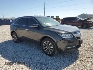 2016 Acura MDX w/Tech with VIN 5FRYD3H43GB009530, listed as a Copart auction lot 46064515 with 0 mi miles and Salvage Title. Bid and sale history available at carsss.com. Image 4.