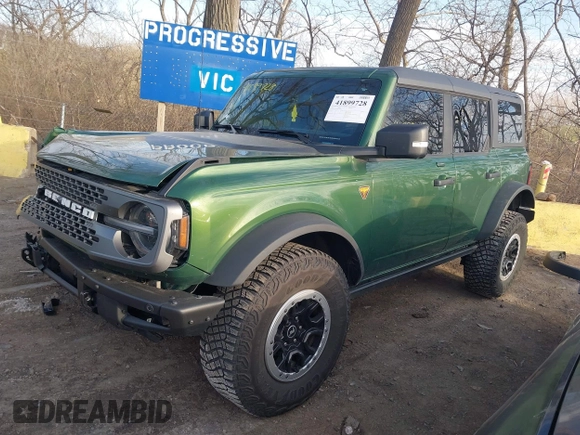 2023 Ford Bronco z VIN 1FMEE5DP2PLA95399, wystawiony jako IAAI lot #41899728 z przebiegiem 16 199 mil mil oraz . Historia ofert i sprzedaży dostępna na DreamBid. Obrazek 18.