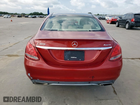 2018 Mercedes-Benz C 300 with VIN 55SWF4KBXJU258929, listed as a Copart auction lot 64697985 with 47,264 mi miles and Clean title. Bid and sale history available at DreamBid. Image 6.