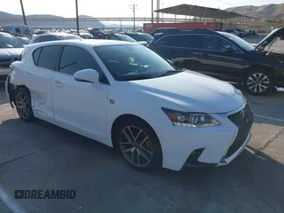 2016 Lexus CT 200h with VIN JTHKD5BHXG2261680, listed as a IAAI auction lot 41456134 with 62,246 mi miles and . Bid and sale history available at DreamBid. Image 1.