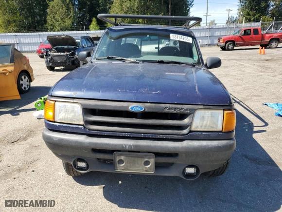 1993 Ford Ranger Splash with VIN 1FTDR15X4PPB62590, listed as a Copart auction lot 53734705 with 92,992 mi miles and Salvage Title. Bid and sale history available at carsss.com. Image 5.